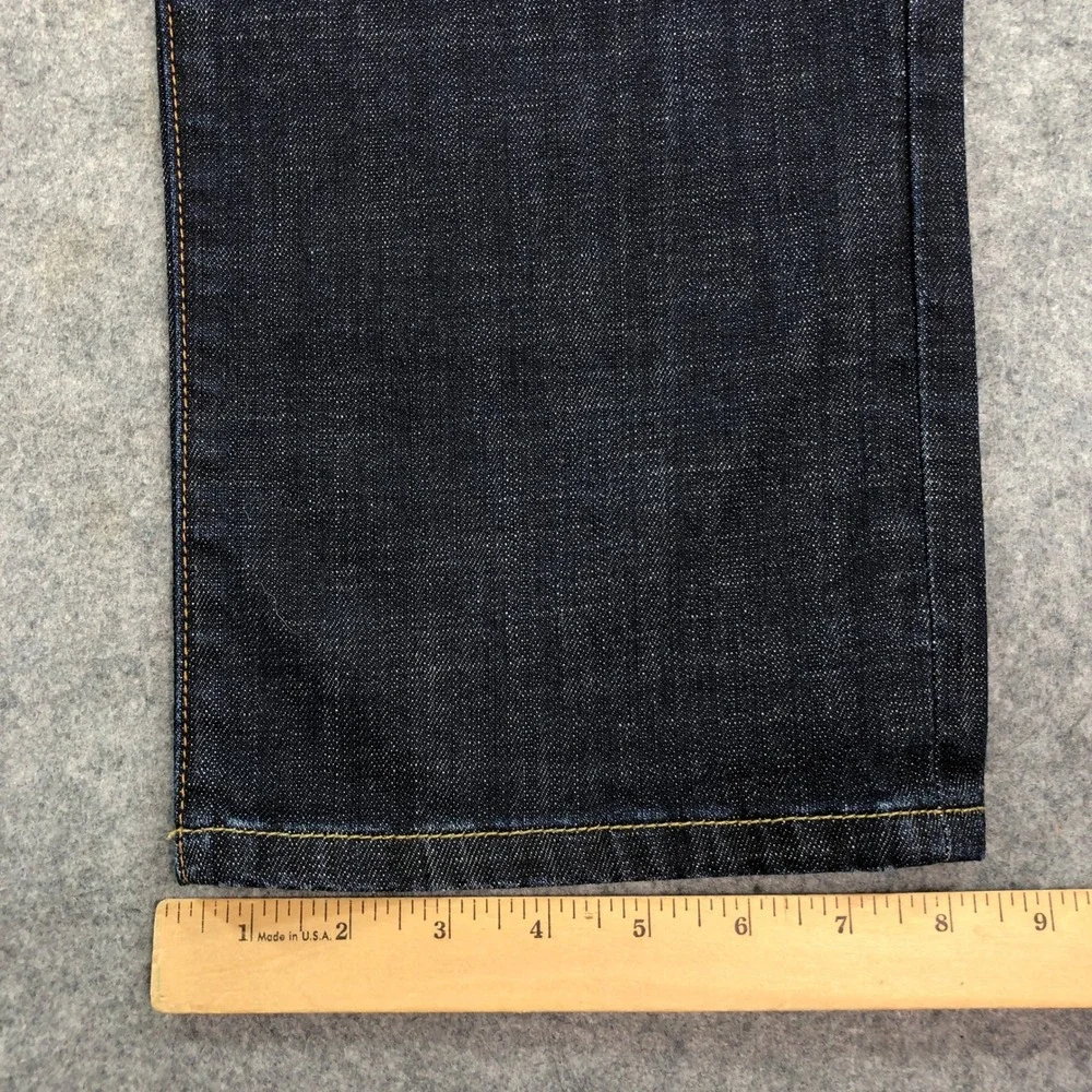 Lucky Brand 329 Classic Straight Mens Jeans 32x32 Blue Dark Wash Stretch Denim